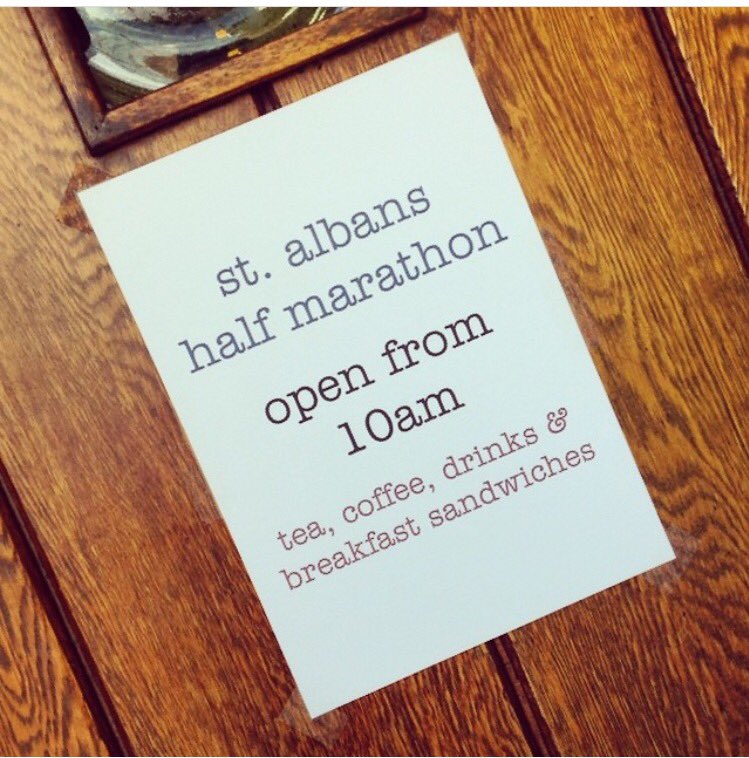 We're ready for the <a href="/StAlbanshalf/">StAlbansHalfMarathon</a>!

Car parking, beer, great vantage point along the course, beer, bacon sarnies, beer. 

🌤 🏃🏽🏃🏼‍♀️ 🍺