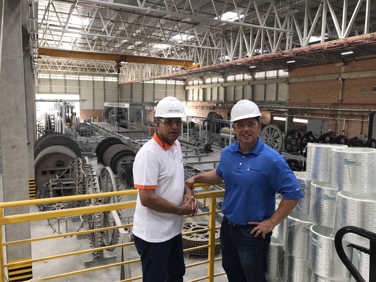 MikeLeathers's tweet photo. Thanks Otek for the tour of the new Cartagena Flowtite manufacturing. #flowtite #thompsonpipegroup #changetheworldonepipeatatime https://t.co/n1nMIHv0a9