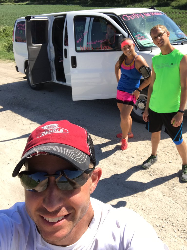 COUSERtim's tweet photo. East bound and down!#RelayIowa17 https://t.co/YzXqhb6zJB