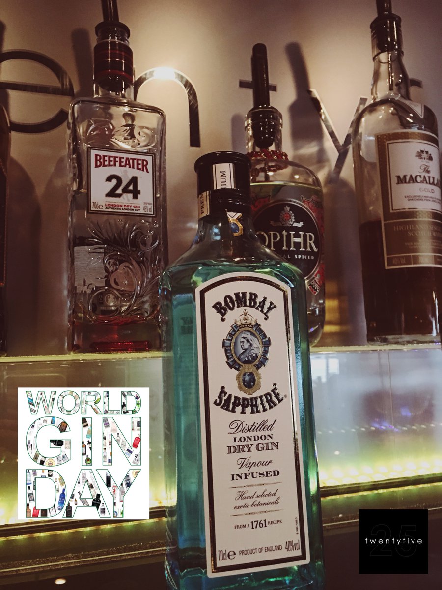 twentyfivebar's tweet photo. Did you know that it’s #worldginday today! Come on down and enjoy a cheeky gin with us! #teabreak #liverpool #cocktails https://t.co/ctwlgQVceH