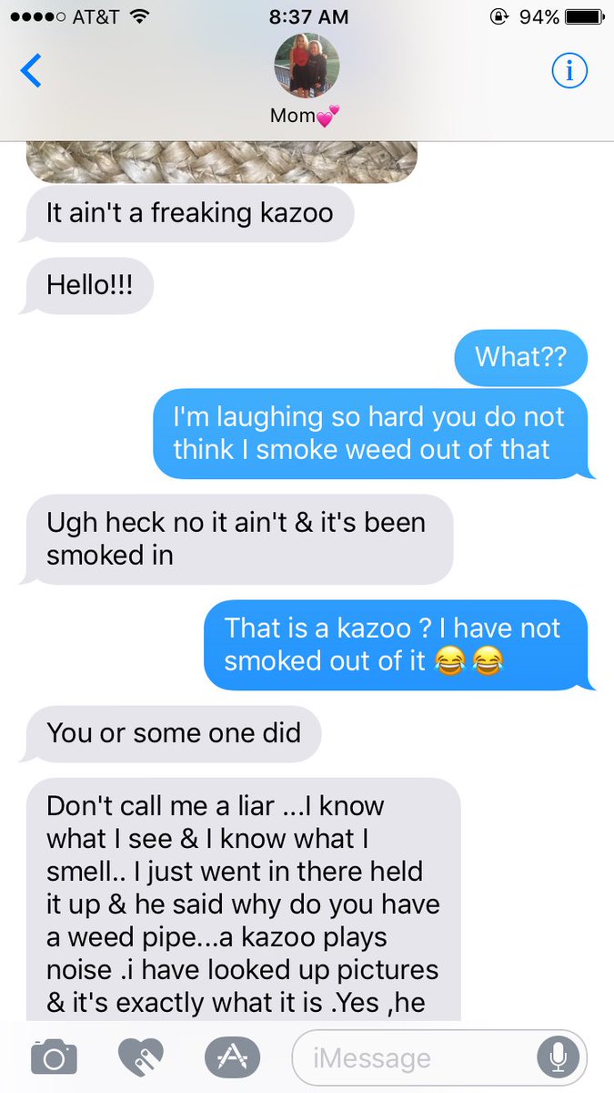 gracenc24's tweet photo. My mom found a kazoo in my room... https://t.co/slJPygR9Im