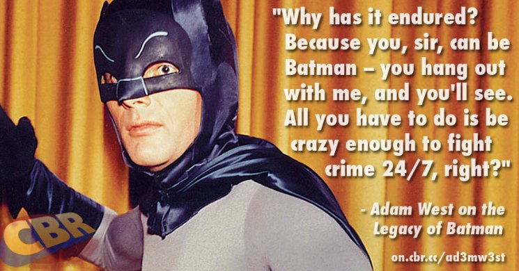 bigmacher's tweet photo. RIP Adam West 

When you knock on the pearly gate and they say who is it, I hope you say, "It's #Batman" https://t.co/68VMpZbDa1