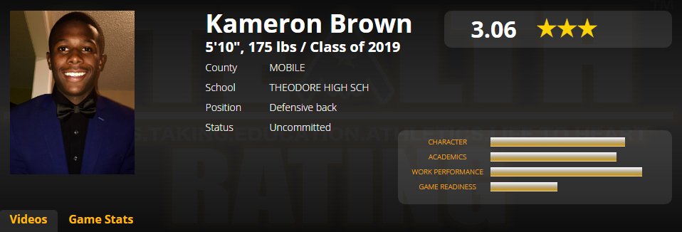 stealthranking's tweet image. Going into his junior year @KameronBrown13 @TheodoreBobcats DB 
Already hits the #STEALTHTOP60
Now he&apos;s #MasteringTheProcess on #PTRGACADEMY