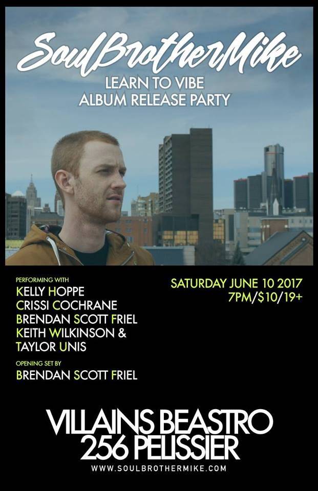 EyesOnWindsor's tweet photo. Tonight Join @soulbrothermike For His #LearnToVibe CD Release Party, June 10 #YQG #CBCeyes https://t.co/7cYI5ajSF4