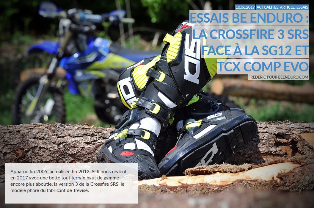 beENDURO's tweet photo. L'essai de la nouvelle Sidi Crossfire 3 SRS face à la concurrence >> https://t.co/Lly9490Fk7 https://t.co/wanGltdyUz