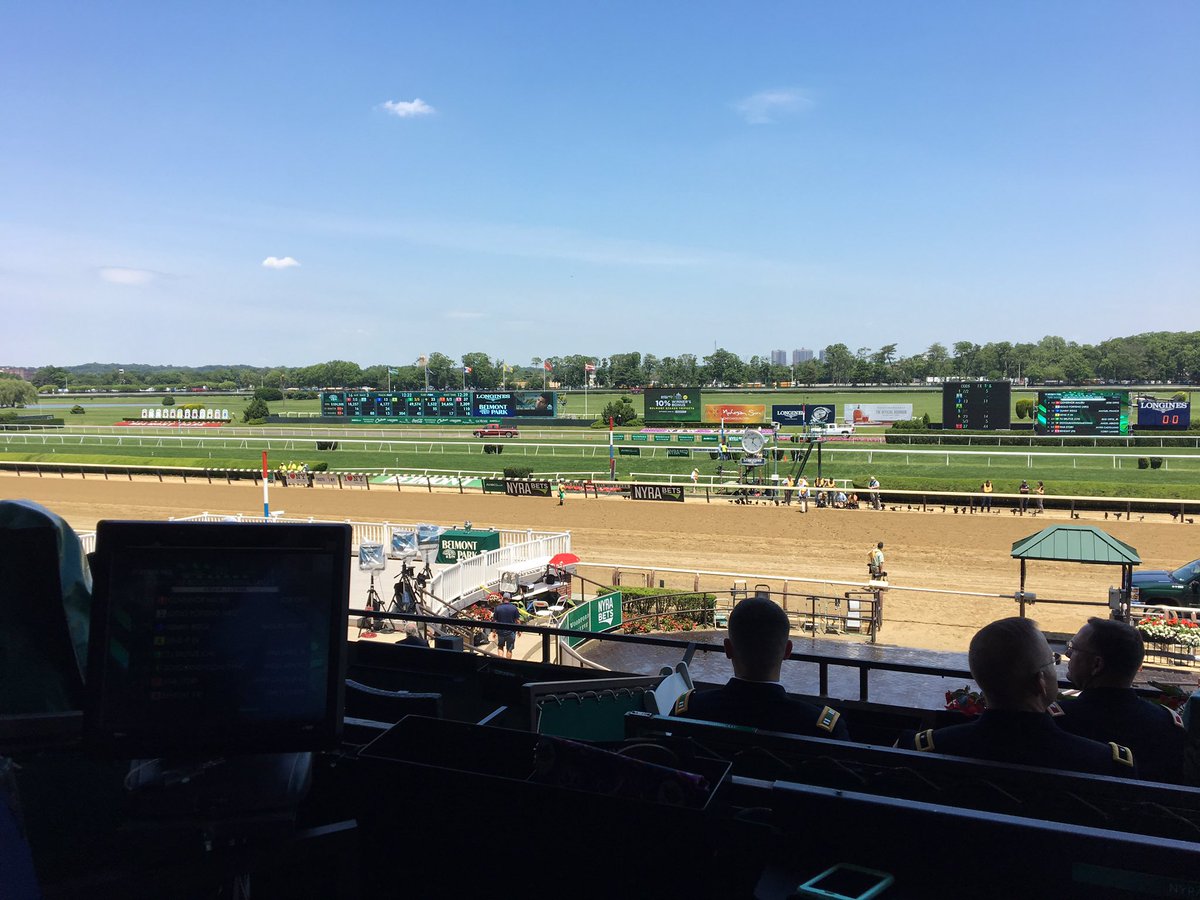 webbcarrolltrc's tweet photo. @BelmontStakes #IrishWarCry #AbelTasman #DenmansCall great seats @FasigTiptonCo @AnnaSeitzFT https://t.co/W5NW2STSWR