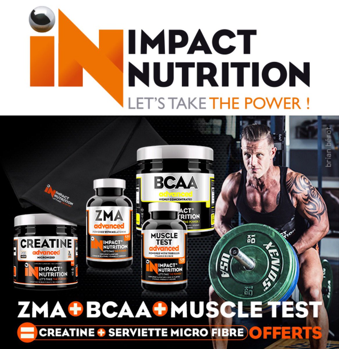 ContactIMPACT's tweet image. 🚀Pack prise de masse sèche 🚀

🎁OFFRE PROMOTIONNELLE🎁
 1 CRÉATINE 500 gr et 1 SERVIETTE MICRO FIBRE IMPACT offertes pour l'achat de ce pack!