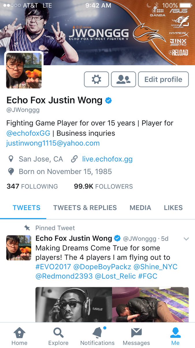 Justin Wong tweet media