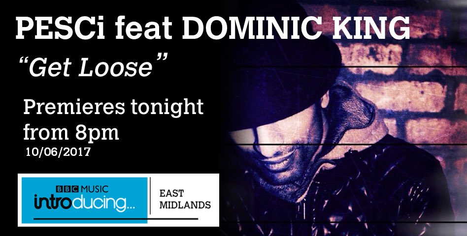 Fresh material featuring the massively talented <a href="/DominicKing_/">Dominic King</a>  called 'Get Loose' on <a href="/BBCintroEMids/">BBC Music Introducing in The East Midlands</a> tonight! Thank you <a href="/deanjacksondj/">Dean Jackson</a> ❤😊👊🏾