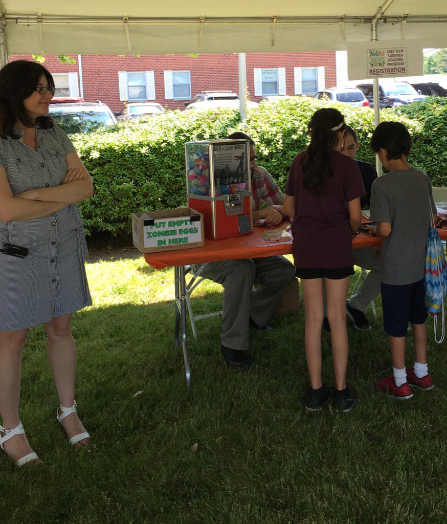 levittownpl's tweet photo. Registering for #teensummerreading. Zombie eggs??? https://t.co/TQLvZUYWle