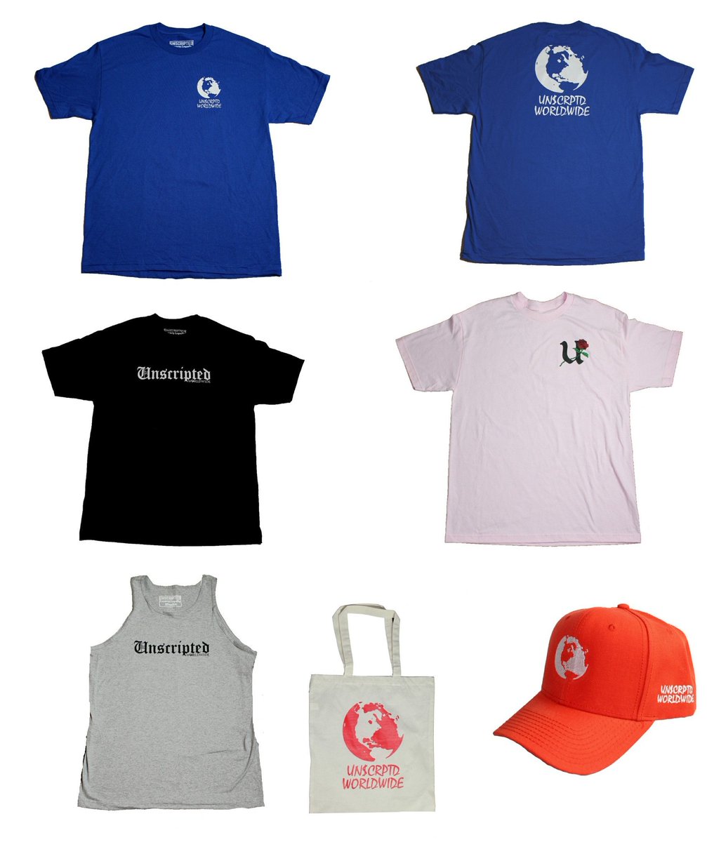 UnscrptdOnline's tweet photo. SS17 drops next Saturday at 12pm CST on https://t.co/6dD3l5CHAi
This is our biggest release to date. Don't miss out! #UnscriptedWorldwide https://t.co/zUOboqXJzT