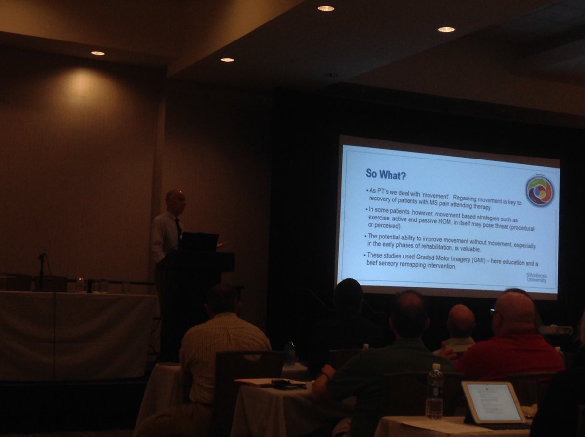 InaDiener's tweet photo. #ISPI2017 Sensory discrimination, improving movement without movement Dr Kevin Farrell https://t.co/Y8K4zpg8ei