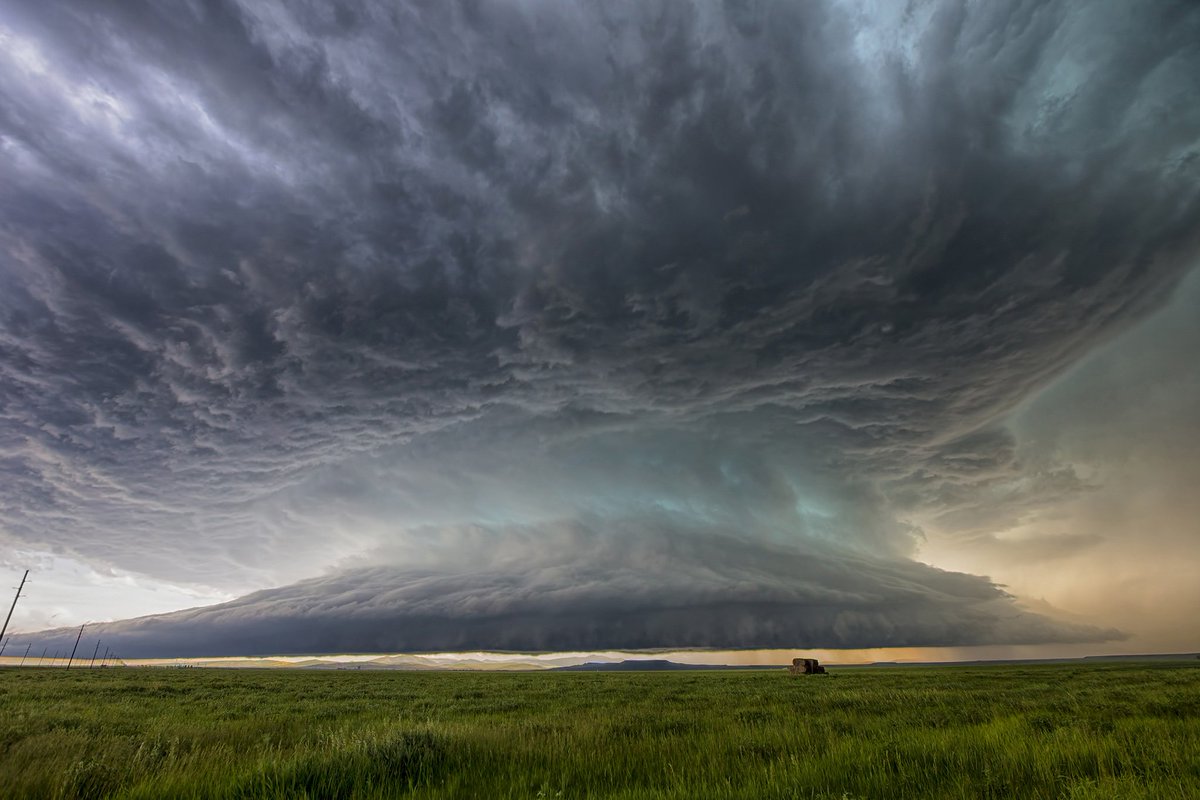 "They're Here..." 
1 year ago today near Stanford #Montana #mtwx
We could hear the growl, this storm came right to us
<a href="/StormHour/">#StormHour</a>