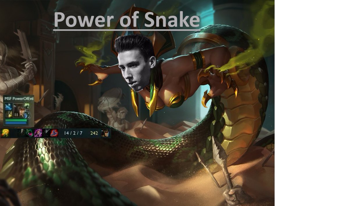 Power of Snake.#lcsger #lcs <a href="/PowerOfEvilLoL/">Tristan Schrage</a> <a href="/MisfitsGG/">Misfits Gaming</a> <a href="/SummonersInnDE/">Summoner's Inn</a>