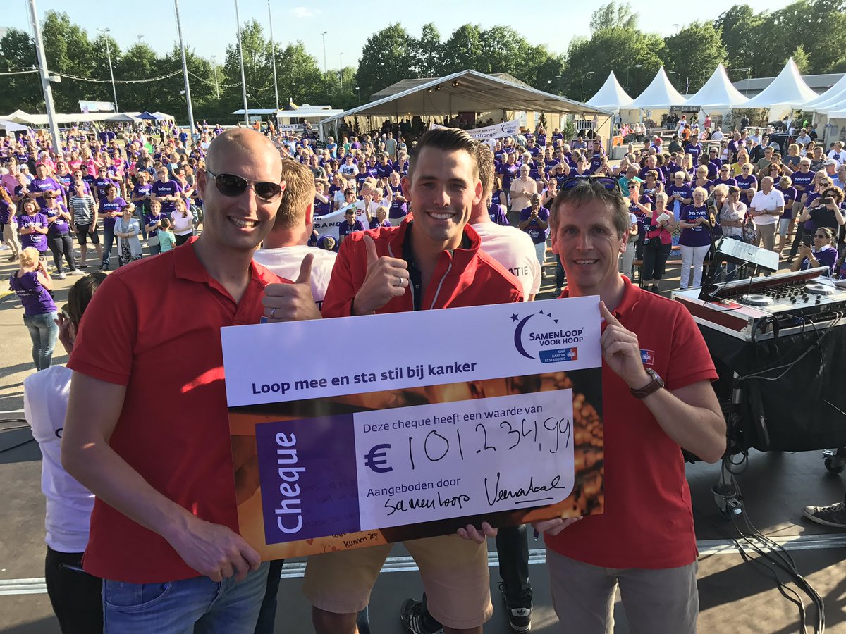 Samenloop voor Hoop in Veenendaal haalt 101.234 euro op voor <a href="/kwf_nl/">KWFKankerbestrijding</a>! Wat een geld! Hulde!