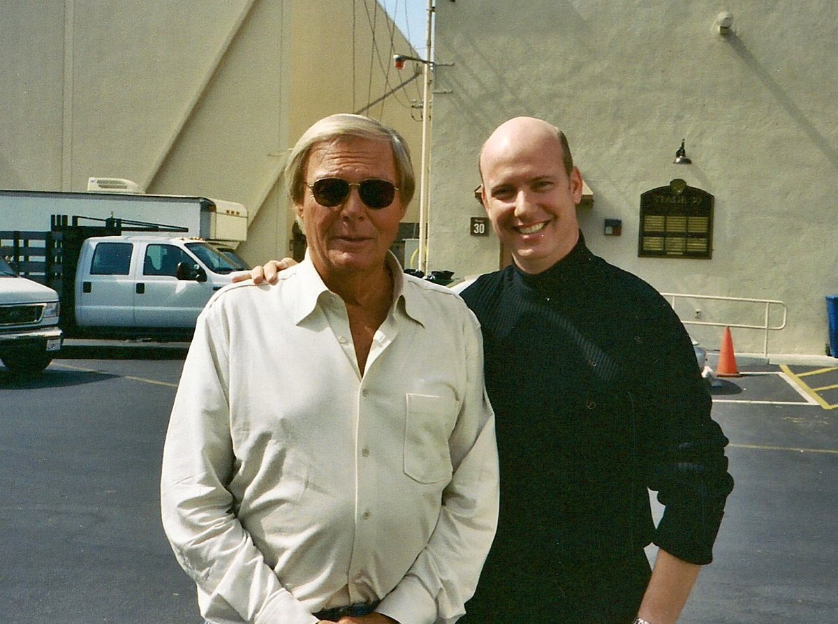 The_TerryRay's tweet photo. Sad to hear about passing of #AdamWest.  We were trailermates on sitcom #TheMullets for several days.  He was sooo cool &amp; will be missed. https://t.co/Qo7A8kcX9H
