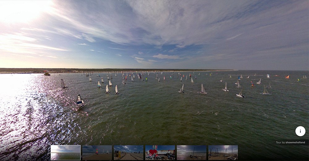 Dronewatch verzorgde vandaag i.o.v. Videolux deze 360º luchtfoto van de start van de Ronde van Texel: roundme.com/tour/163066/vi… <a href="/round_texel/">Ronde om Texel</a>