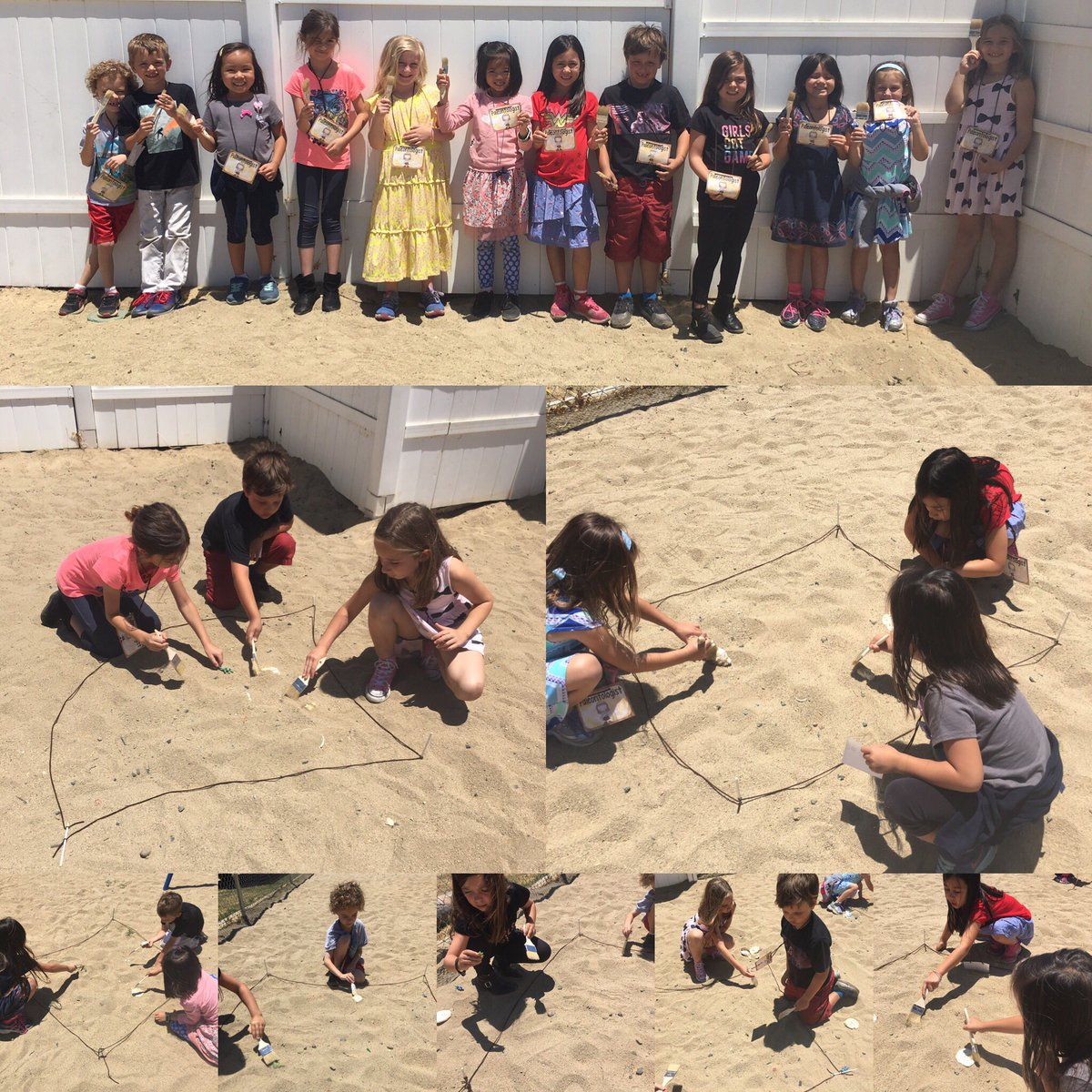 MsMacnCheese16's tweet photo. Dino Dig to wrap up our dinosaur reports! #oakridgefirstgraders @oakridgeschool #paleontologists https://t.co/TOtWeN0uJp