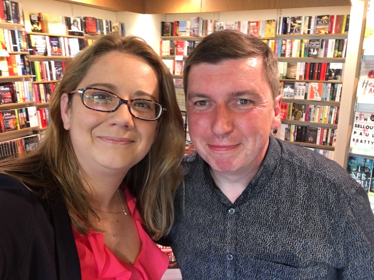 TCassera's tweet photo. Celebrating the launch of #TheSearch and #HuntingTheHangman by @HowardLinskey @WaterstonesWGC https://t.co/eH0LFiwOUX