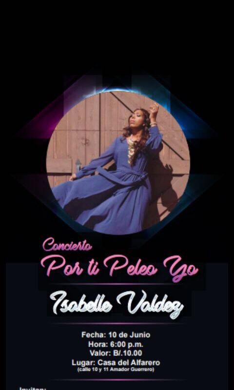 AlfarerosColon's tweet photo. Ya está en Panamá la Ministra Isabel Valdez quien estará hoy en @AlfarerosColon desde las 7pm  en su concierto POR TI PELEO YO. @TReporta https://t.co/6AfnVXmY1z