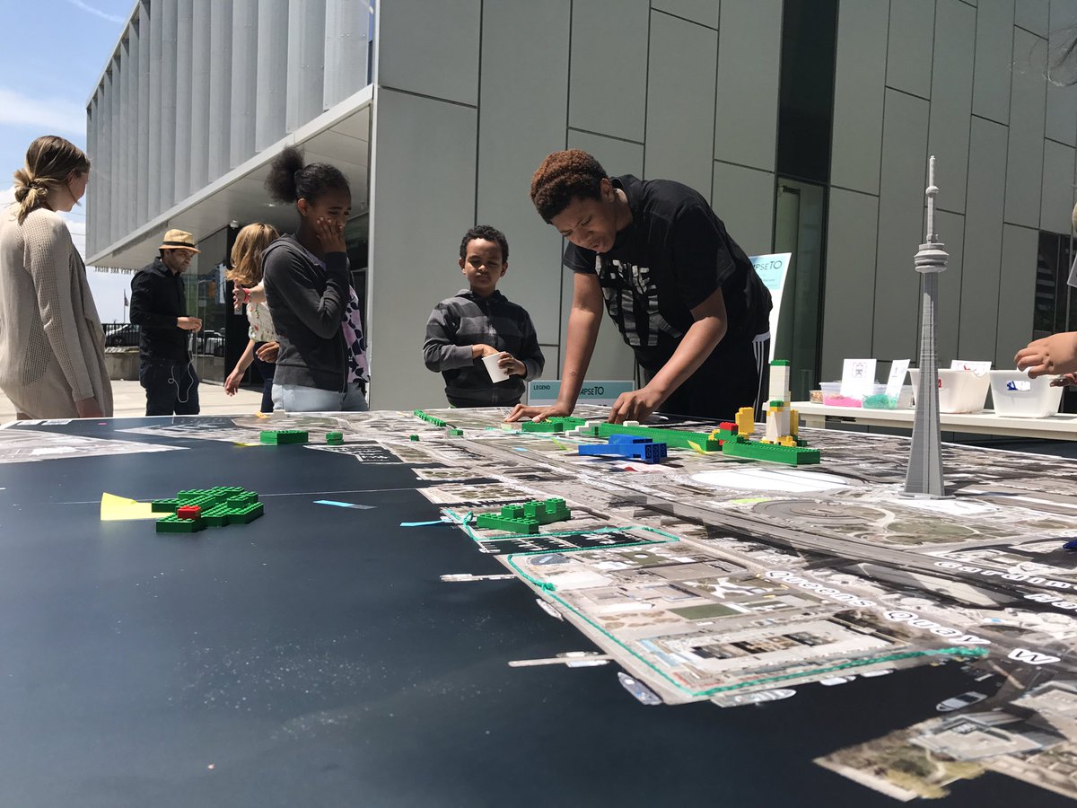 JoshFullan's tweet photo. We moved #TimelapseTO #CityPlace outside to take advantage of a beautiful day. Go where people are https://t.co/eEXPFVEFbo