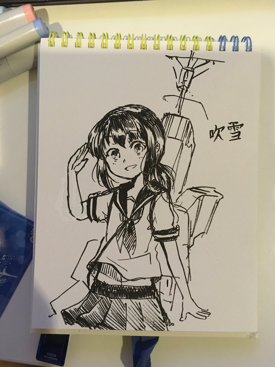 watched Kancolle the movie today so i got a little motivated
#KanColle  #艦これ 