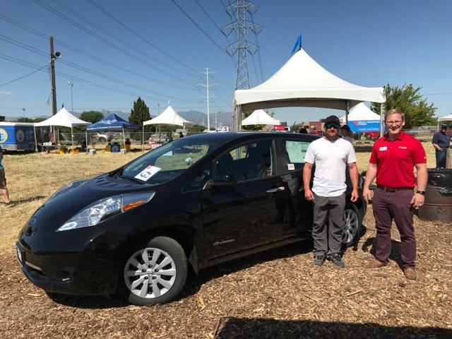 Sweet <a href="/Nissan/">Nissan</a> ride at the Lineman's Rodeo. <a href="/RMP_Utah/">Rocky Mountain Power UT</a> customers can get $10,000 off a new LEAF.