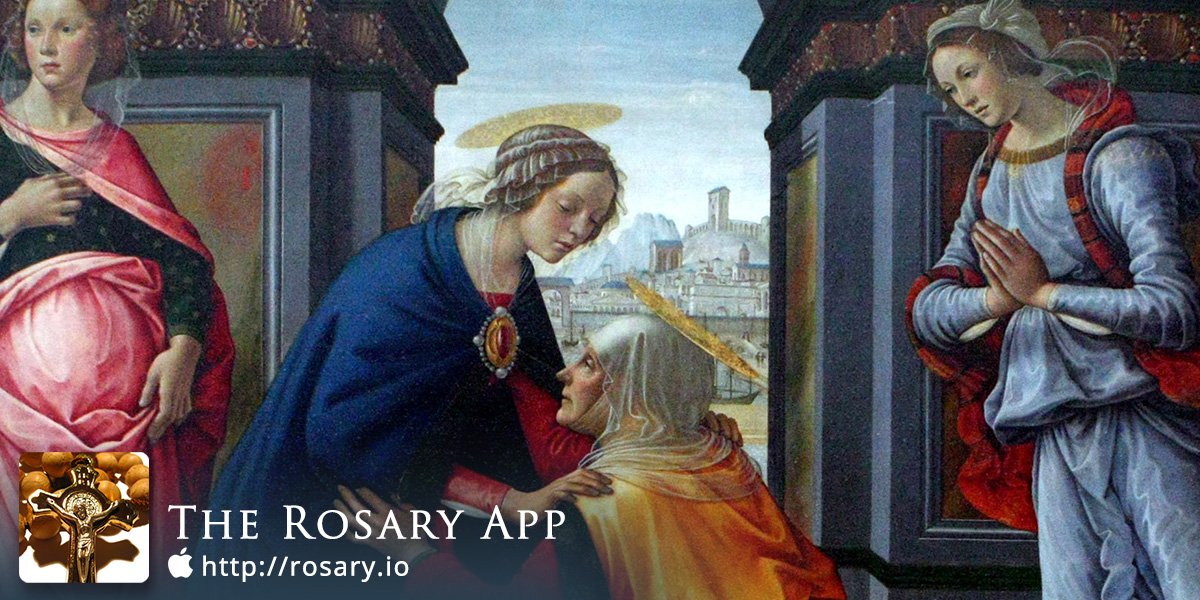 HolyRosaryApp's tweet photo. The second Joyful Mystery: The Visitation of Mary to Elizabeth (Luke 1:39-56) https://t.co/MY9srJPjCw #PrayForMe https://t.co/JopgnKdXy4