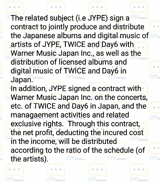 JYPwhispers's tweet photo. [Info] TWICE and DAY6 have both signed exclusive contracts with Warner Music Japan for their Japanese promotions.
#JYPBabies #JapanSoon 🇯🇵🔜 https://t.co/eetgZ0WfI4