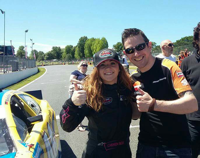 Very cool to meet the lovely <a href="/carmenboix16/">Carmen Boix</a> on the grid today before the <a href="/EuroNASCAR/">NASCAR Euro Series</a> race <a href="/BrandsSpeedFest/">American SpeedFest</a>