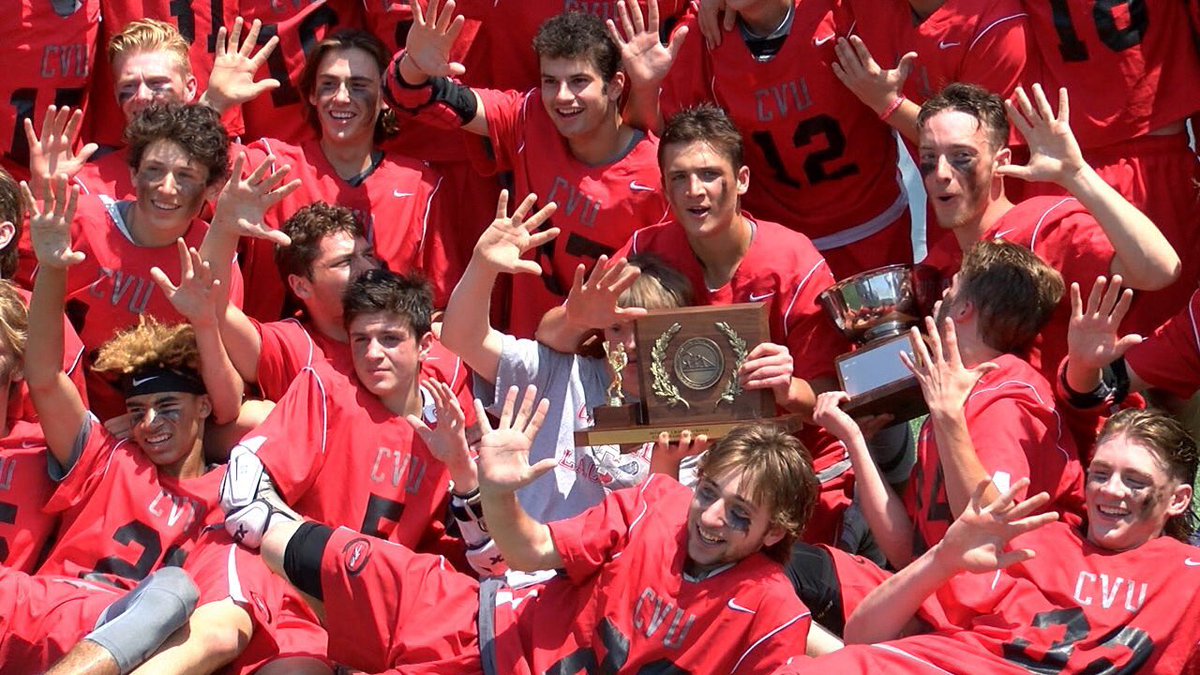 erincofiell's tweet photo. .@cvublax's Jake Schaefer on what made difference in 10-8 state title win.. "we kept our composure, stayed chill" #laxtalk #staychill https://t.co/qKMWmD7urq