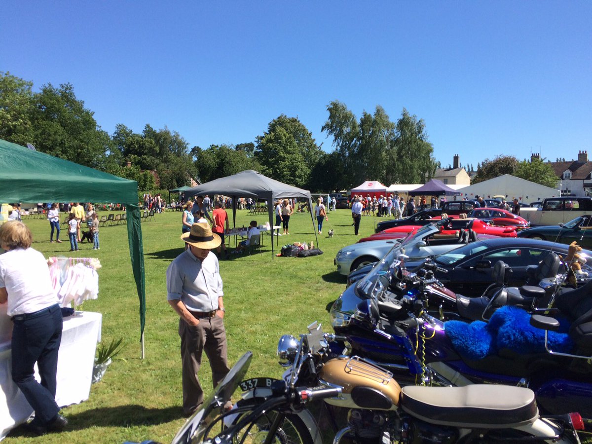I've been selling books at Beyton village fair, it's been a day to show your old car, have a burger and run races, swifts screaming overhead