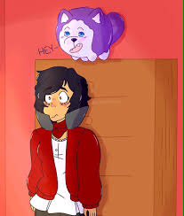 wolf_plush's tweet image. This fanart of Me, Shelf, and Apppphhhhmau