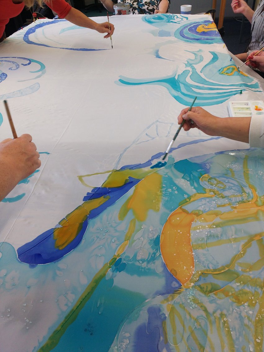 HmadeParade's tweet photo. Some beautiful work underway for our #HebdenParade during our @WomenCentreCK outreach workshops funded by @Creat1ve_M1nds https://t.co/mZuGmvuCq2