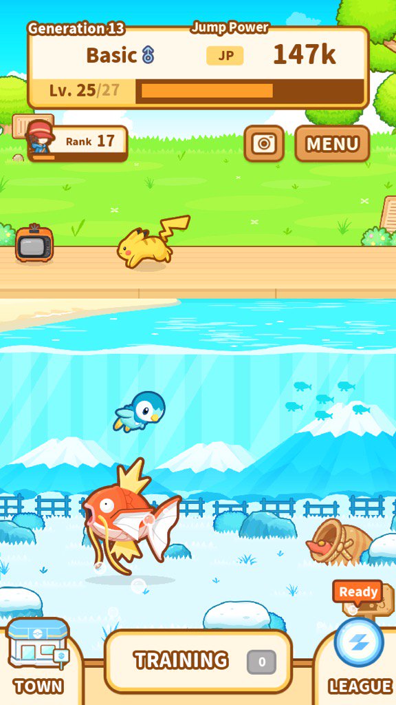 tyslagle's tweet image. Basic! Jump! #Magikarp koiking.jp/r/