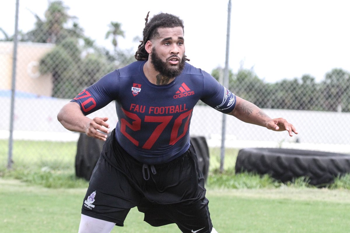 Andrew_Ivins's tweet photo. Former Florida State linebacker Kain Daub camped at FAU today. https://t.co/LOVU0cMa9m https://t.co/gIIw2o8hsO
