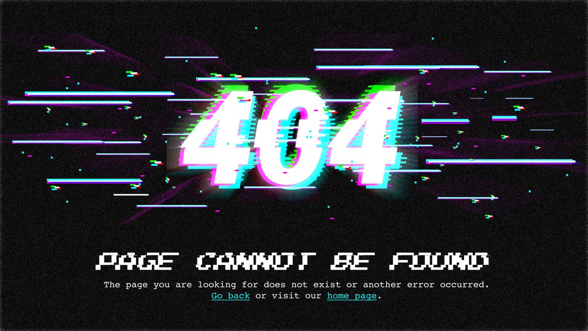 violunaplum's tweet image. #DailyUI Day 8: 404 Page
#dailyui008 #uidesign #challenge #100DaysofUI #ERROR #glitch