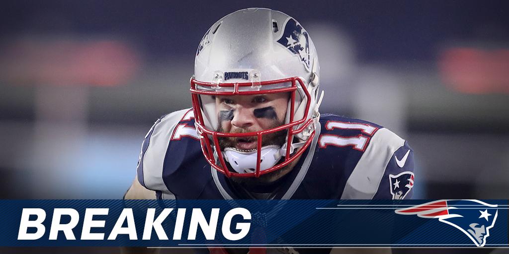 NFL's tweet photo. .@Patriots, @Edelman11 agree to multi-year extension: https://t.co/AFnmBL9R9V (via @MikeGarafolo) https://t.co/x2ER0f8NN9