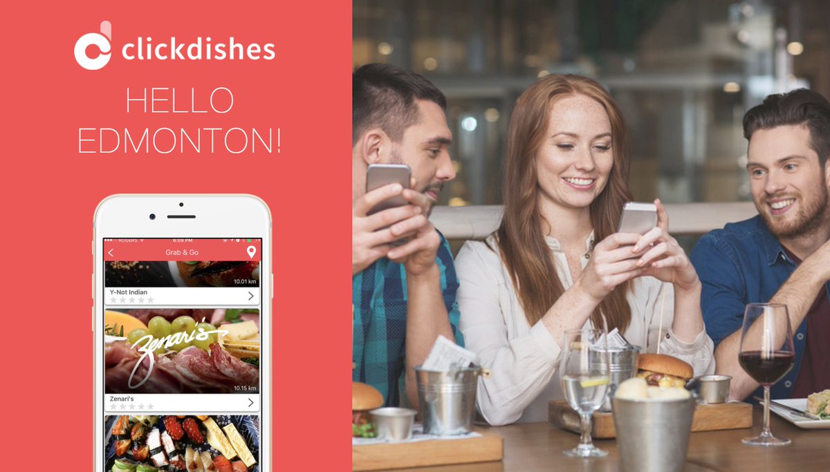 clickdishes's tweet photo. We've brought mobile ordering to #YEG! Try us out @ these restaurants: @Zenaris @Remedycafe @laprepenbridge @BRUCoffeeBeer and many others! https://t.co/fIGBbwEBEK