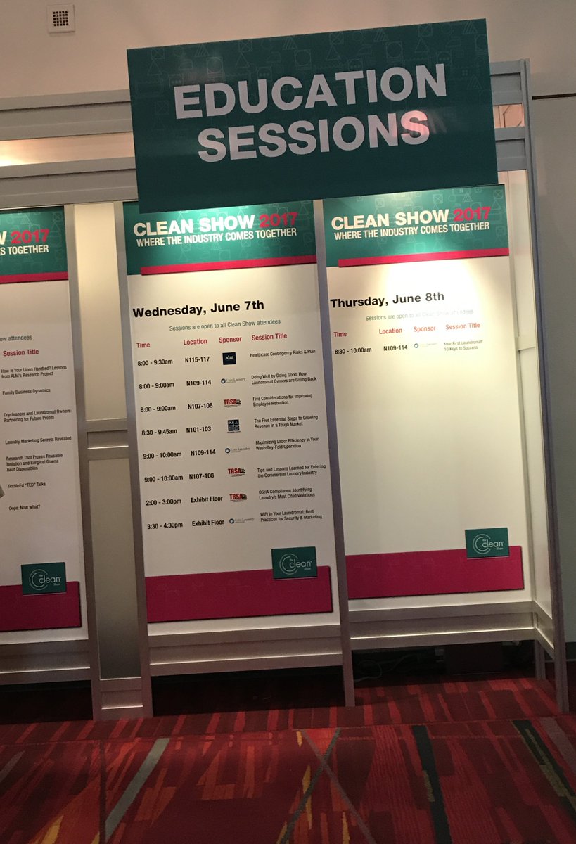 CanadianLinen's tweet photo. Bringing back some valuable tips and ideas from @trsa #CleanShow2017! #industriallaundry #CLEAN2017 https://t.co/il7beYyudp