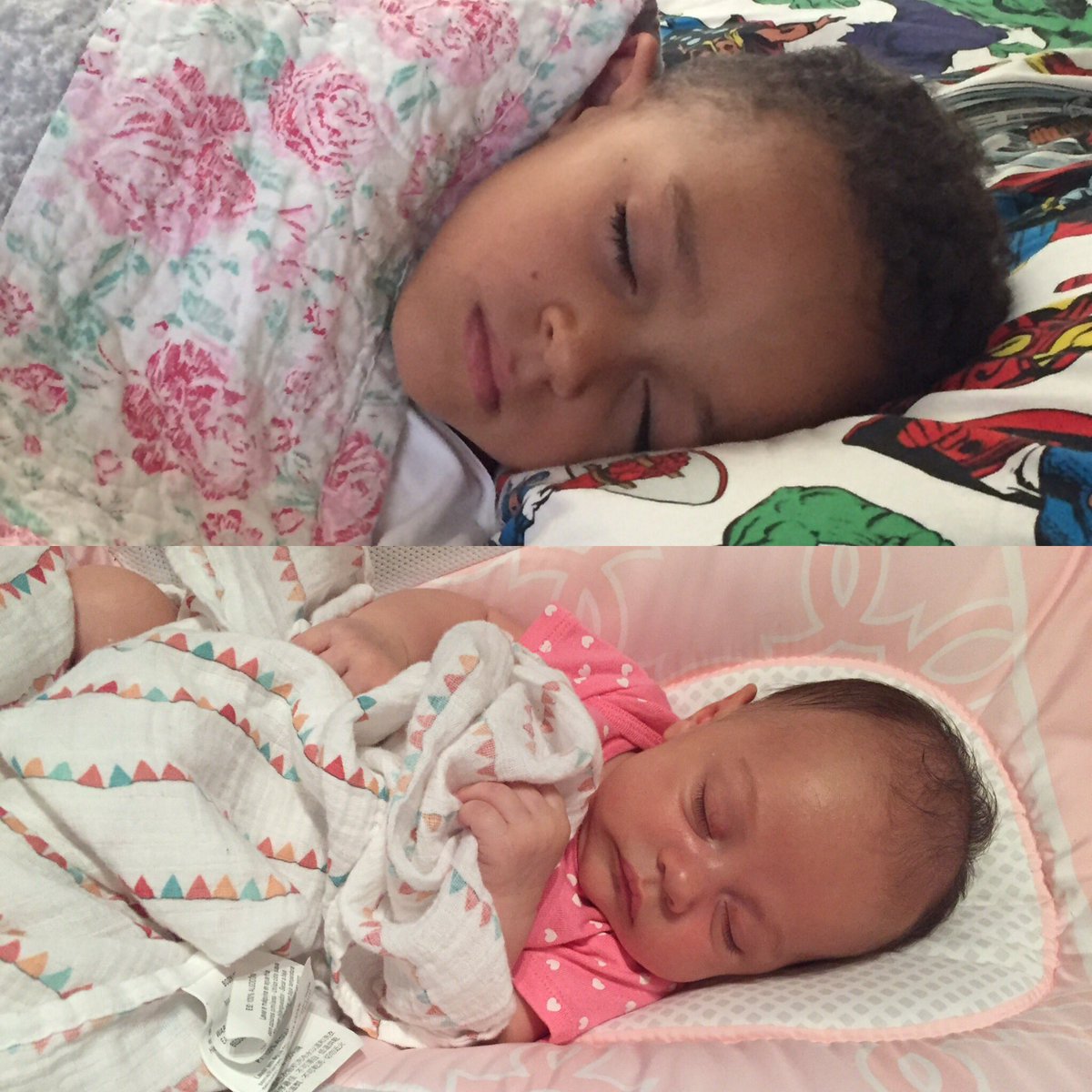 MissYepez's tweet photo. My sleeping beauties ππππππππ #LeonReuben #ZivaGrace https://t.co/QJpWPslw9l