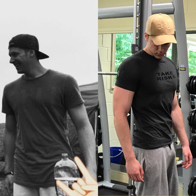 benallanpt's tweet photo. Transformation post! The photo on the left was taken August 2016 and the photo on the right was taken May 2017! https://t.co/0CUysqY0ie