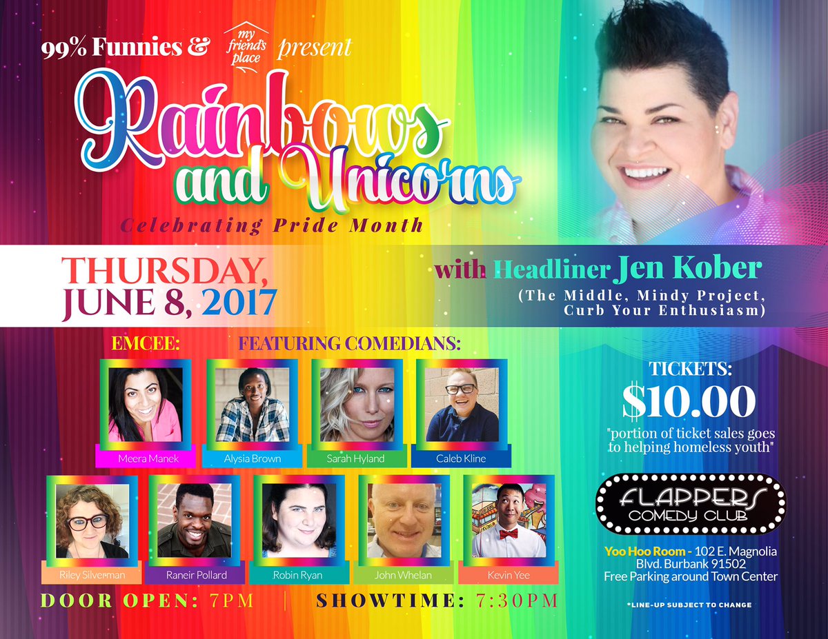 MeeraManek's tweet photo. 2day Celebrate #pride &amp; support @MFPLA &amp; homeless youth @JenKober @SarahHylander @RaneirsTheBest @kevinyeedotcom @ryesilverman @Robinryan200 https://t.co/xarj9spqlb
