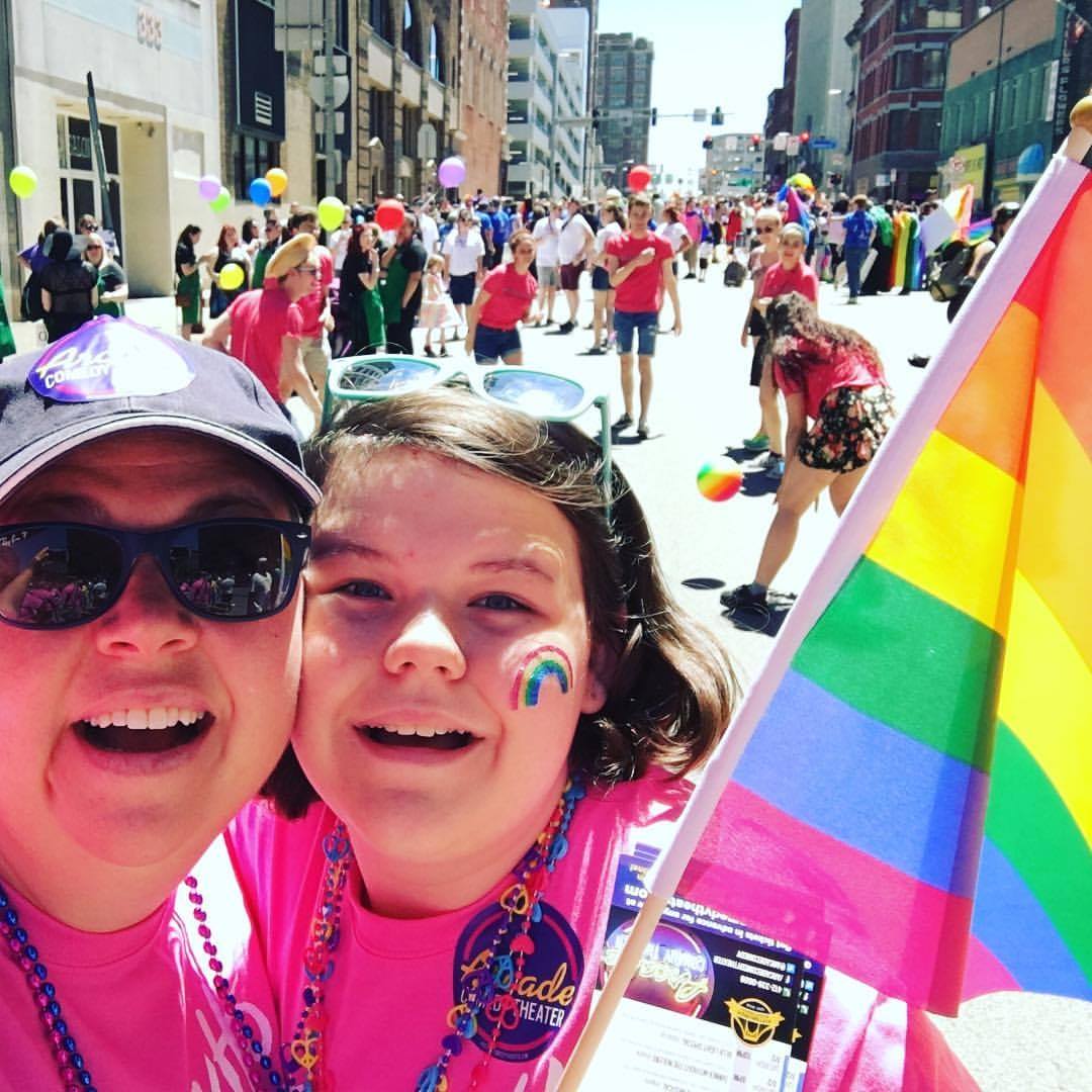 KristyNolen's tweet photo. CHEER, LAUGH, MARCH! ALL WEEKEND LONG @ArcadeComedy #pride2017 #pghPride #laughsforall #riseup https://t.co/ggfGBSOPZH