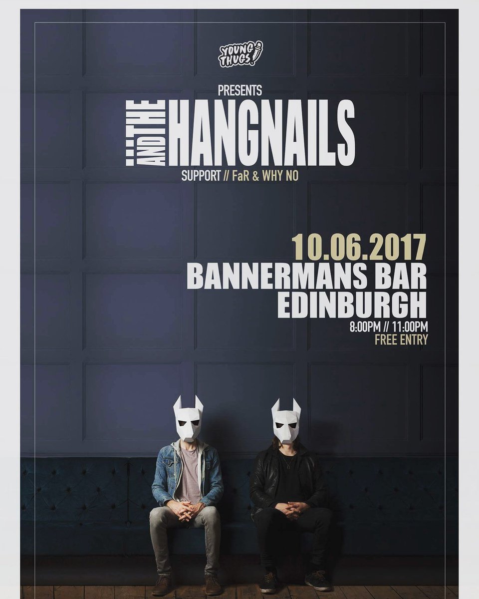 FaRbandUK's tweet photo. On Saturday we're live at @BannermansBar w/ @AndTheHangnails &amp; Why No. #edinburgh #livemusic #funkmusic #rockmusic #bands #musicians #music https://t.co/fC6bEEGc4m