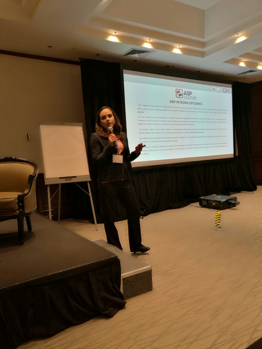 amsofipo's tweet photo. Liliana Portillo Miranda de #ASPIntegraOpciones en habla sobre "Innovaciones para crear valor compartido" durante el #SPTF2017. https://t.co/dWfXC6NFgz