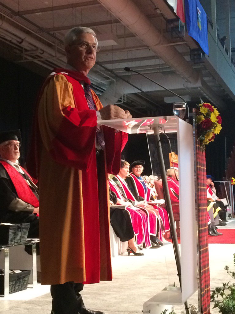 UCalgary's tweet photo. It is an enormous pleasure to return here where my scientific career began 52 years ago: Pulleyblank #UCalgaryGrad https://t.co/Nt1qPoqfGM