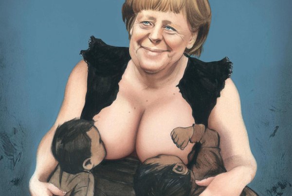 Posti_Mees's tweet photo. @SatiriaNews It's all because Merkel was feeding muslim kids... https://t.co/yAoELK99c4