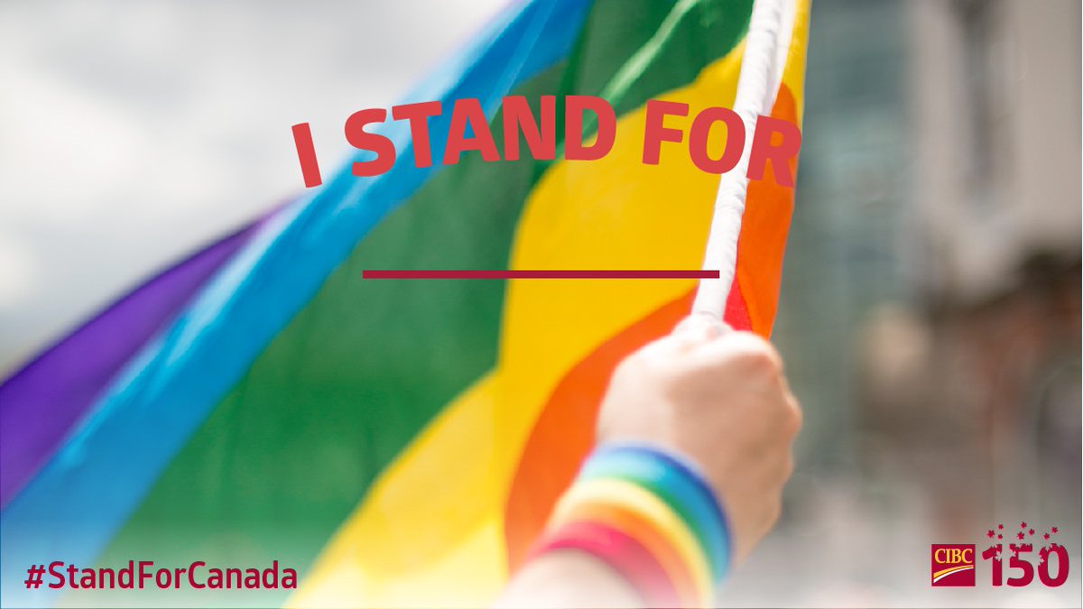 cibc's tweet photo. Love is love. Share your #Pride story with #StandForCanada. 🏳️‍🌈🍁 https://t.co/RgINC6Y4kI