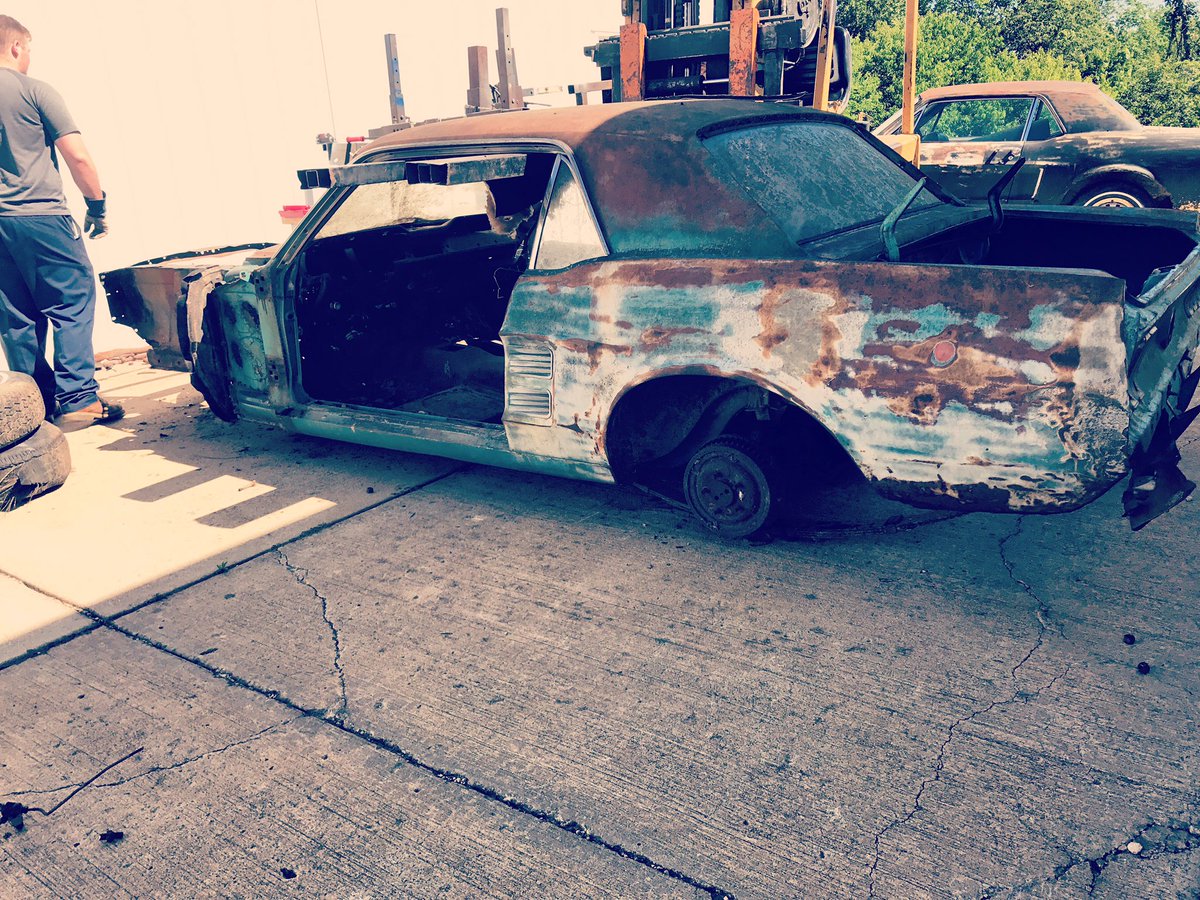 GatewayMustang's tweet photo. Time for this '67 Coupe to get a second chance in life by getting a Coupe to Fastback Conversion done! https://t.co/y88XmoBpAh